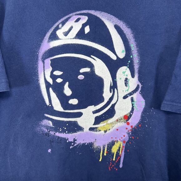 Billionaire Boys Club Spaceman T Shirt Mens Size XXL 2XL Navy Blue Short Sleeve - Picture 2 of 10